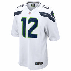 12s Seattle Seahawks Game Jersey - White - Nike
