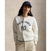 Yankees Polo Ralph Lauren Women's Seasonal Knit Full-Snap Cardigan for sale