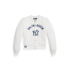 Yankees Polo Ralph Lauren Women's Seasonal Knit Full-Snap Cardigan for sale