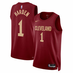 Nike James Harden Cleveland Cavaliers Unisex Swingman Jersey Icon Edition Wine