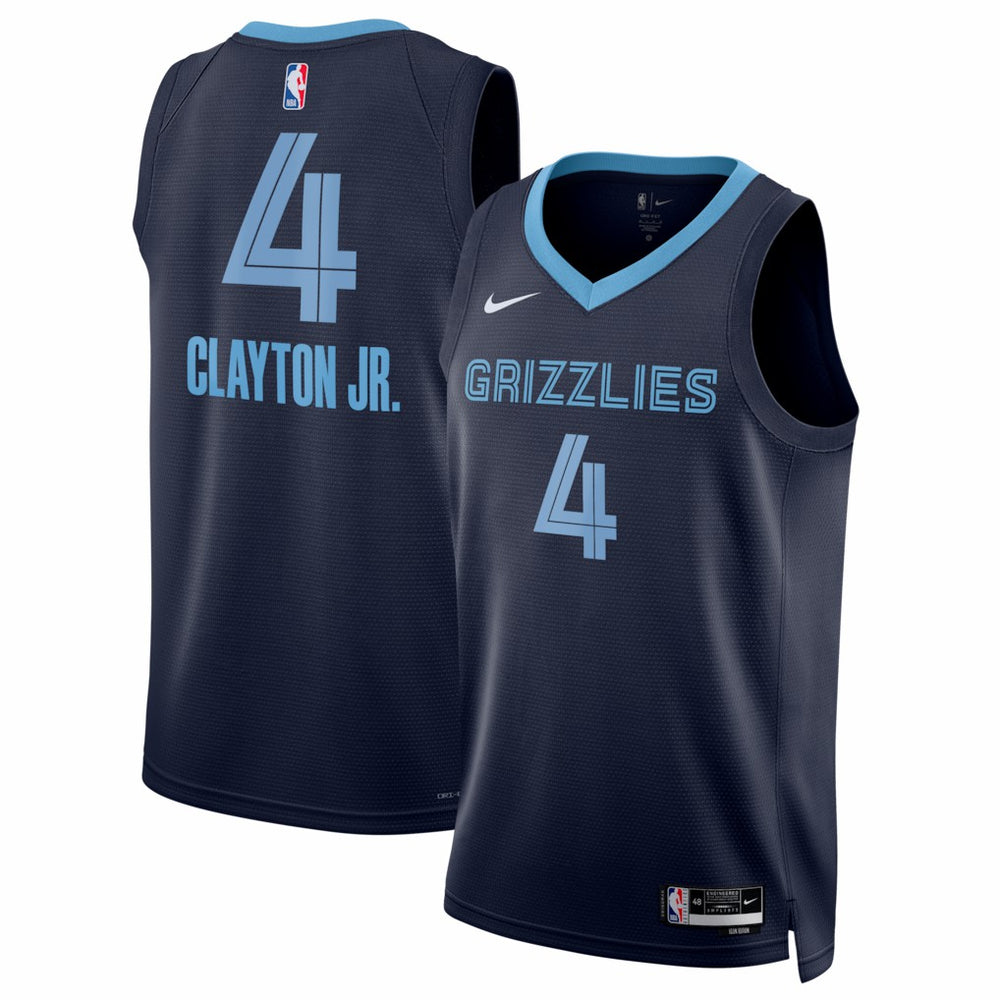 Nike Walter Clayton Jr. Memphis Grizzlies Unisex Swingman Jersey Icon Edition Navy