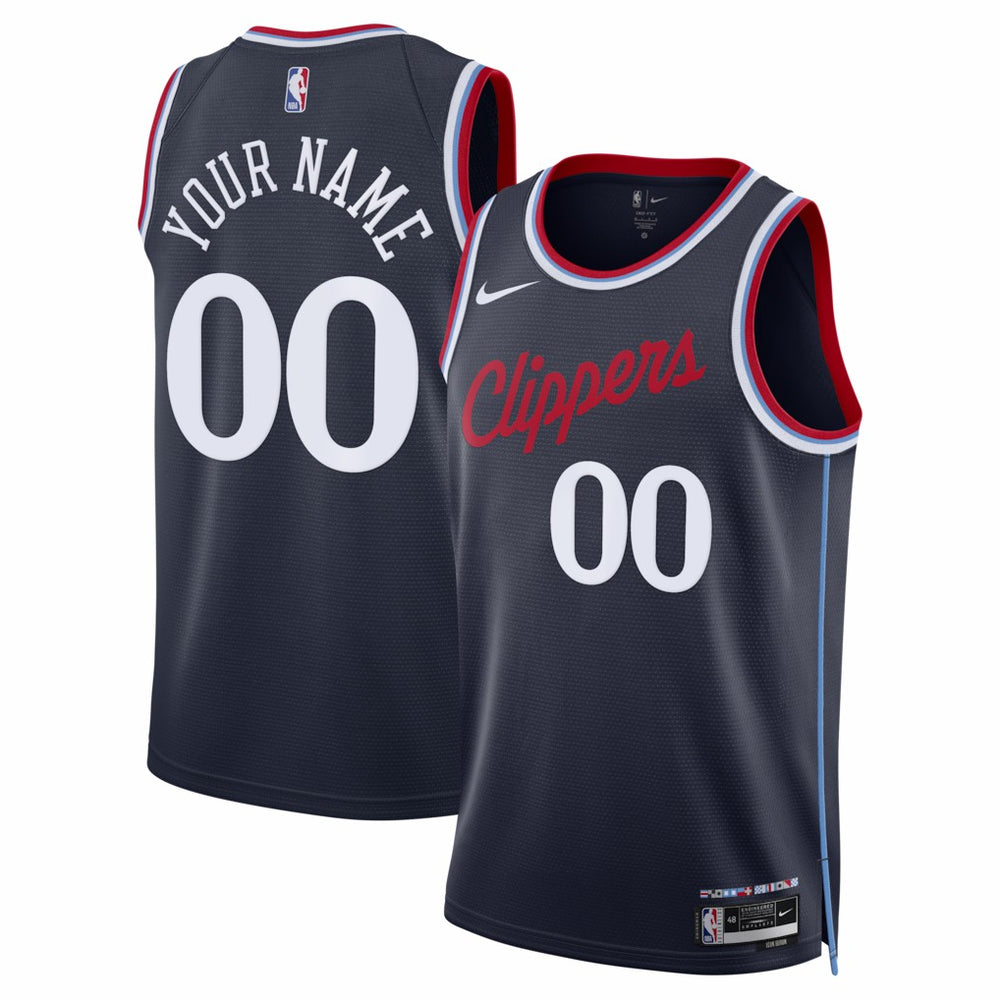 Nike LA Clippers Unisex Swingman Custom Jersey Icon Edition Navy