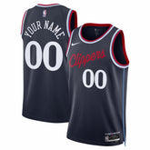 Nike LA Clippers Unisex Swingman Custom Jersey Icon Edition Navy