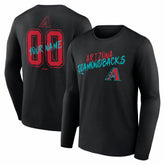 Arizona Diamondbacks Hustle Personalized Name & Number Long Sleeve T-Shirt for sale