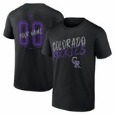 Colorado Rockies Hustle Personalized Name & Number T-Shirt for sale
