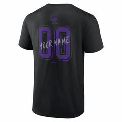 Colorado Rockies Hustle Personalized Name & Number T-Shirt for sale