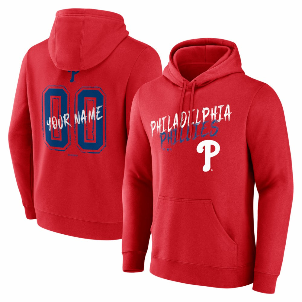 Philadelphia Phillies Hustle Personalized Name & Number Hoodie Outlet