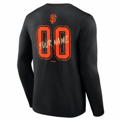 San Francisco Giants Hustle Personalized Name & Number Long Sleeve T-Shirt Discount