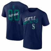 Seattle Mariners Hustle Personalized Name & Number T-Shirt Outlet