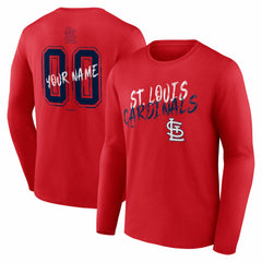 St. Louis Cardinals Hustle Personalized Name & Number Long Sleeve T-Shirt Near Me