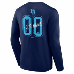 Tampa Bay Rays Hustle Personalized Name & Number Long Sleeve T-Shirt Discount
