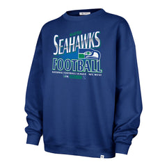 Seattle Seahawks '47 Women's Regional Oversized Sweatshirt - College Navy - 47 brand