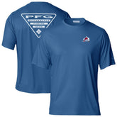 Colorado Avalanche Columbia PFG Terminal Tackle Omni-Shade T-Shirt - Blue | NHL discount