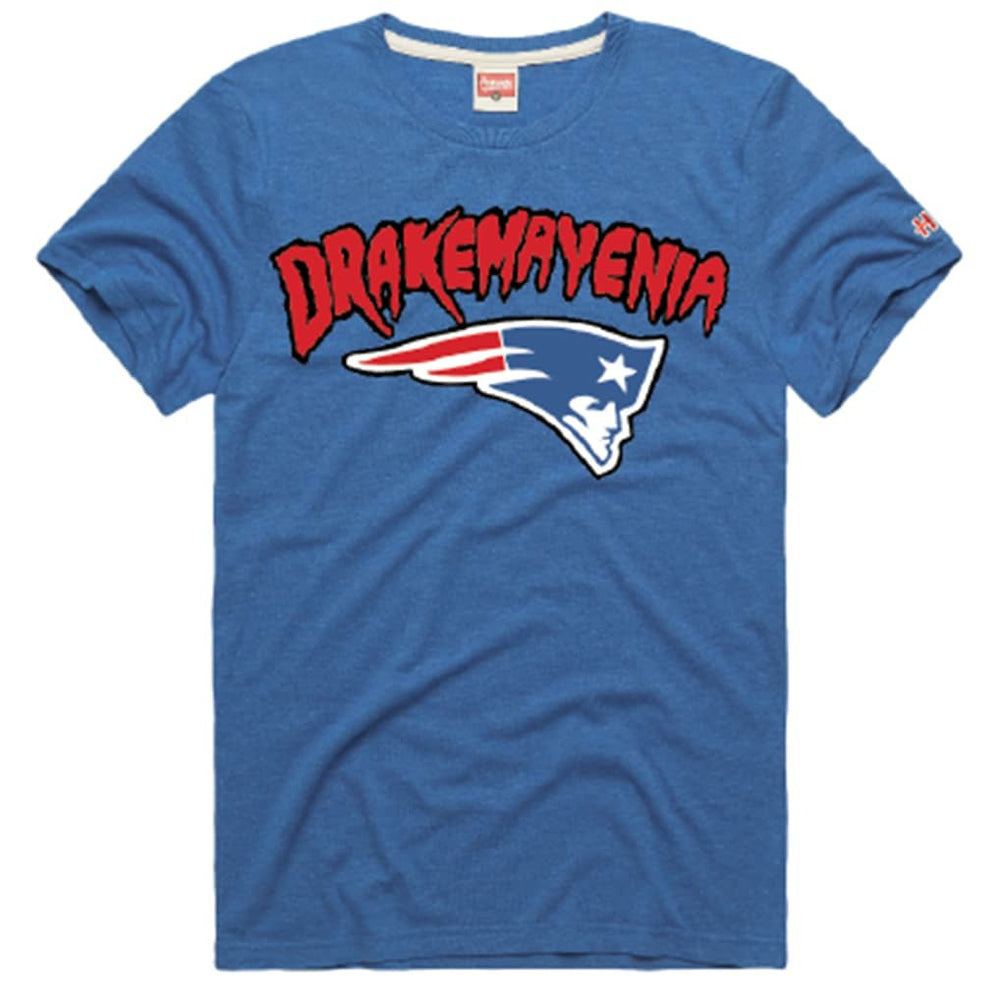 Drake Maye New England Patriots Homage Unisex Drakemayenia Tri-Blend T-Shirt - Royal - NFL