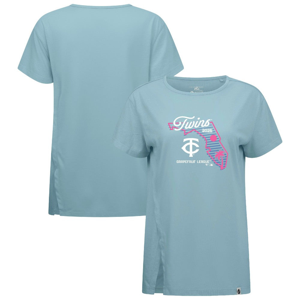 Minnesota Twins Levelwear Women's Influx Spring Training Sunrise Bold T-Shirt Discount