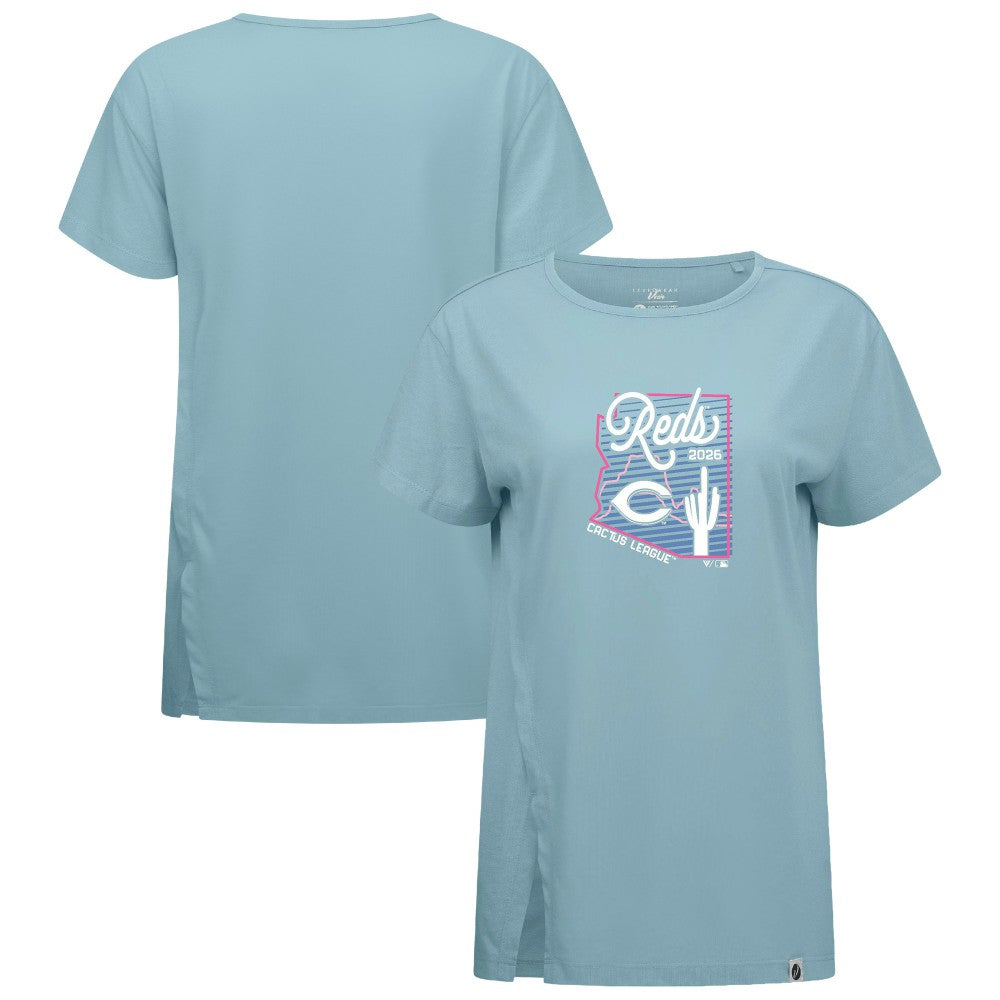 Cincinnati Reds Levelwear Women's Influx Spring Training Sunrise Bold T-Shirt Discount
