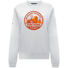 Milwaukee Brewers Levelwear Women's Yvette Spring Training Badge Bold Sweatshirt Discount