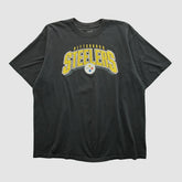 Pittsburgh Steelers Reebok 2000s T-shirt - Black Vintage - Fanatics