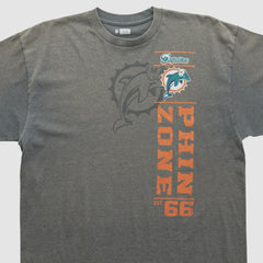 Miami Dolphins NFL 2010s T-shirt - Dark Heather Gray Vintage - Fanatics
