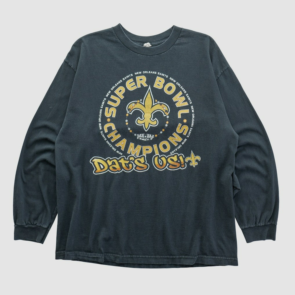 New Orleans Saints Alstyle 2010 Long Sleeve T-shirt - Black Vintage - Fanatics