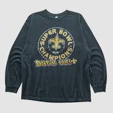 New Orleans Saints Alstyle 2010 Long Sleeve T-shirt - Black Vintage - Fanatics