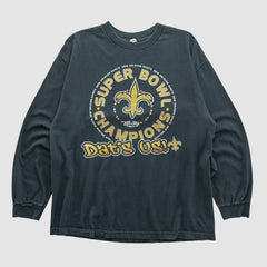 New Orleans Saints Alstyle 2010 Long Sleeve T-shirt - Black Vintage - Fanatics