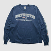 New England Patriots Gildan 2000s Long Sleeve T-shirt - Navy Vintage - Fanatics