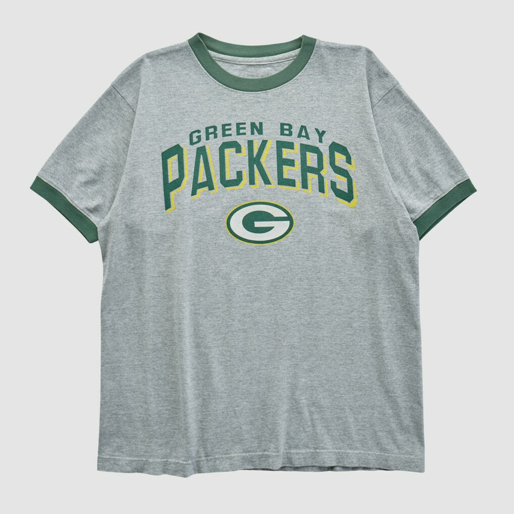 Green Bay Packers Reebok 2000s T-shirt - Heather Gray Vintage - Fanatics