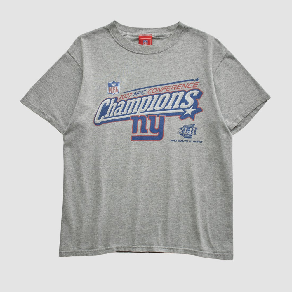 New York Giants NFL 2007 T-shirt - Heather Gray Vintage - Fanatics