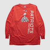 New England Patriots NFL 2012 Long Sleeve T-shirt - Red Vintage - Fanatics
