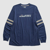 New England Patriots NFL 2000s Long Sleeve T-shirt - Navy Vintage - Fanatics