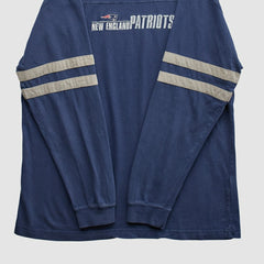 New England Patriots NFL 2000s Long Sleeve T-shirt - Navy Vintage - Fanatics
