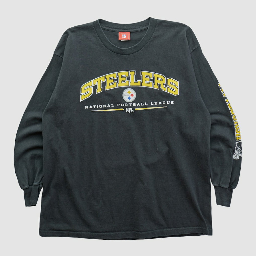 Pittsburgh Steelers NFL 2000s Long Sleeve T-shirt - Black Vintage - Fanatics