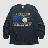 Super Bowl XL Alstyle 2006 Long Sleeve T-shirt - Black Vintage - Fanatics