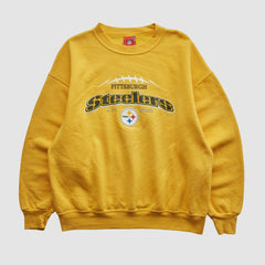Pittsburgh Steelers NFL 2000s Pullover Sweatshirt - Yellow Vintage - Fanatics