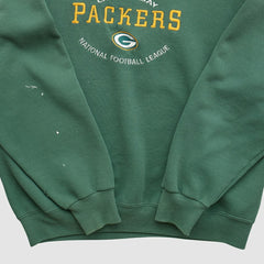 Green Bay Packers Nutmeg 90s Pullover Sweatshirt - Green Vintage - Fanatics
