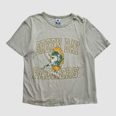 Green Bay Packers Champion 90s T-shirt - Heather Gray Vintage - Fanatics