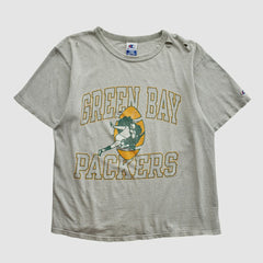 Green Bay Packers Champion 90s T-shirt - Heather Gray Vintage - Fanatics