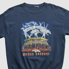 Denver Broncos 1999 Pullover Sweatshirt - Navy Vintage - Fanatics