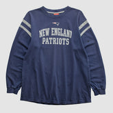 New England Patriots NFL 2000s Long Sleeve T-shirt - Navy Vintage - Fanatics