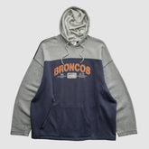 Denver Broncos NFL 2000s Hooded Pullover Sweatshirt - Heather Gray Vintage - Fanatics