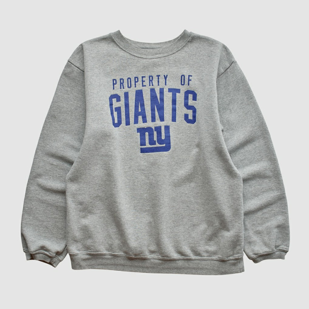 New York Giants Reebok 2000s Pullover Sweatshirt - Heather Gray Vintage - Fanatics