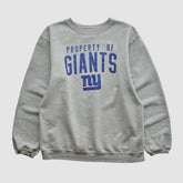 New York Giants Reebok 2000s Pullover Sweatshirt - Heather Gray Vintage - Fanatics