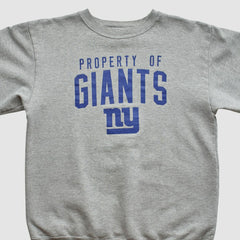 New York Giants Reebok 2000s Pullover Sweatshirt - Heather Gray Vintage - Fanatics