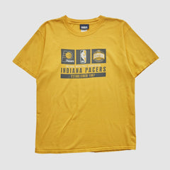 Vintage Indiana Pacers NBA 2000s T-shirt Yellow