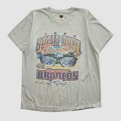 Super Bowl XXXIII Fruit of The Loom 1998 T-shirt - Heather Gray Vintage - Fanatics