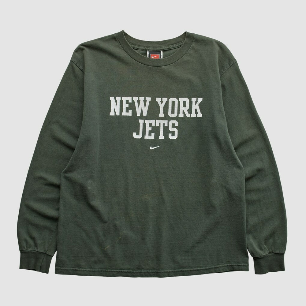 New York Jets 2000s Long Sleeve T-shirt - Green Vintage - Fanatics
