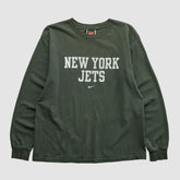New York Jets 2000s Long Sleeve T-shirt - Green Vintage - Fanatics