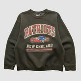 New England Patriots Pro Player 90s Pullover Sweatshirt - Charcoal Vintage - Fanatics