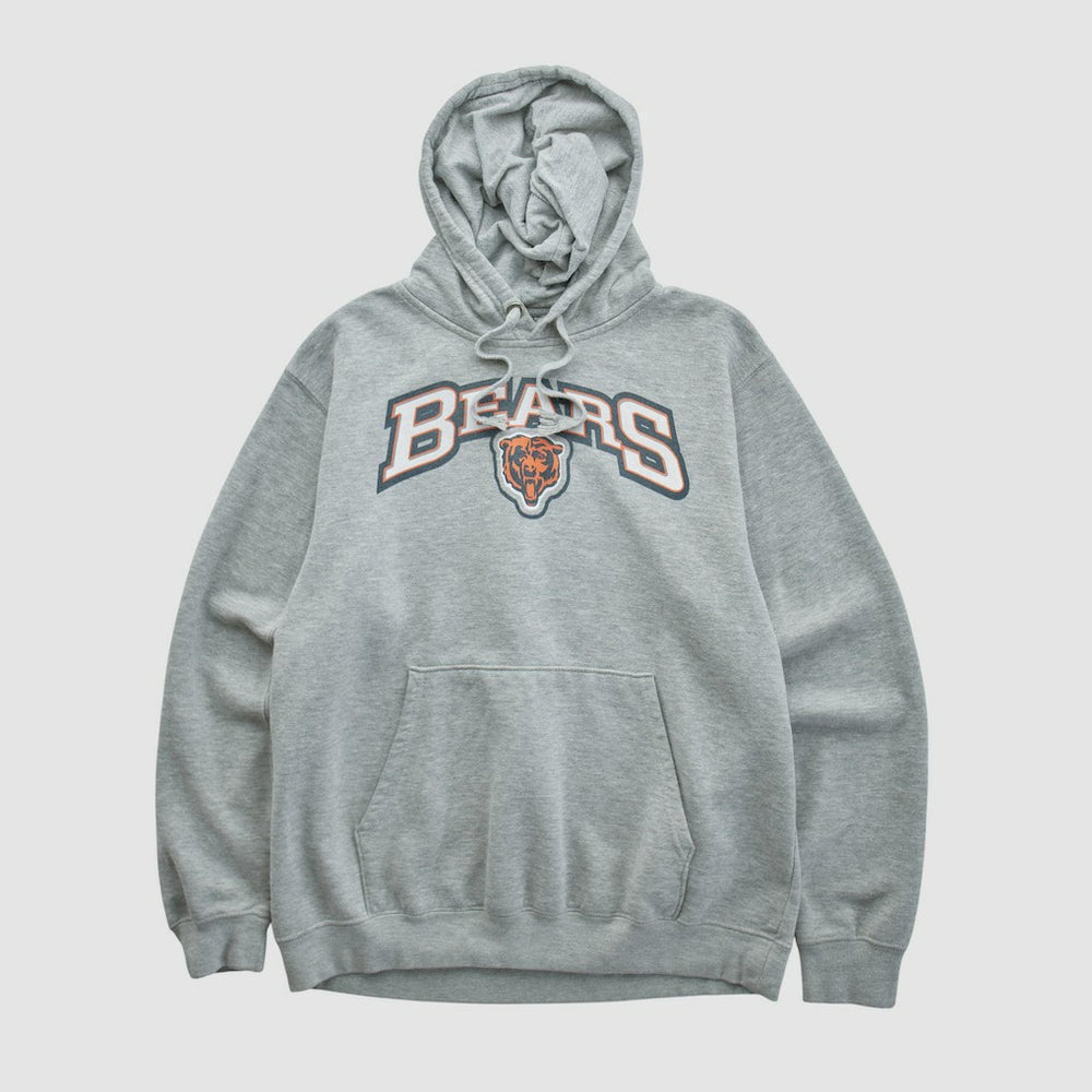 Chicago Bears 2010s Hooded Pullover Sweatshirt - Heather Gray Vintage - Fanatics